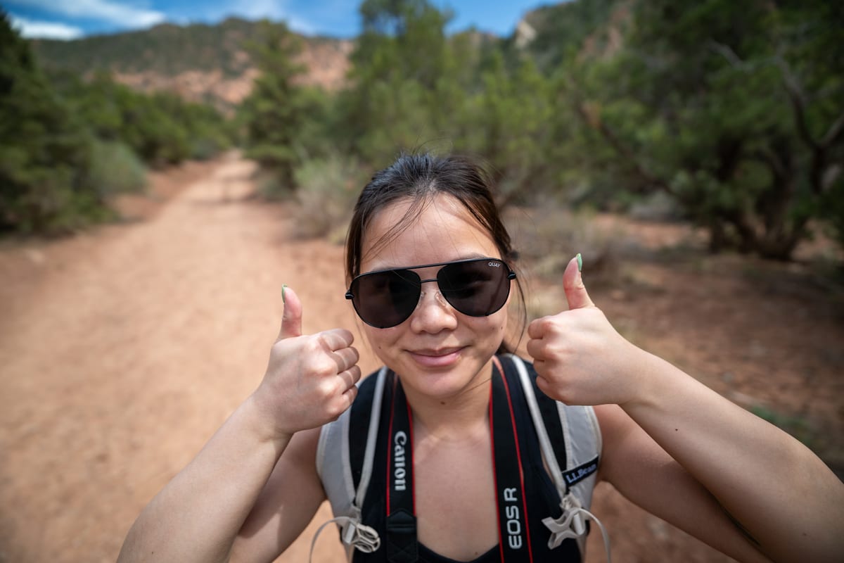 Thumbs up from Kanarra Falls